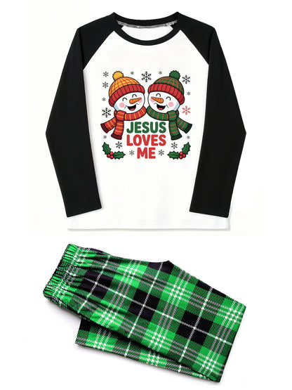 He Loves Me Christmas Christian Plaid Pajamas