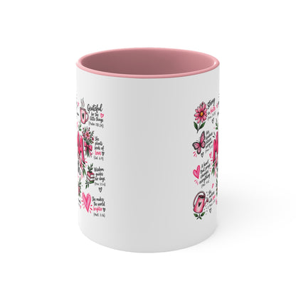Mama: A Woman of Faith 11oz Accent Mug — Inspirational Christian Gift