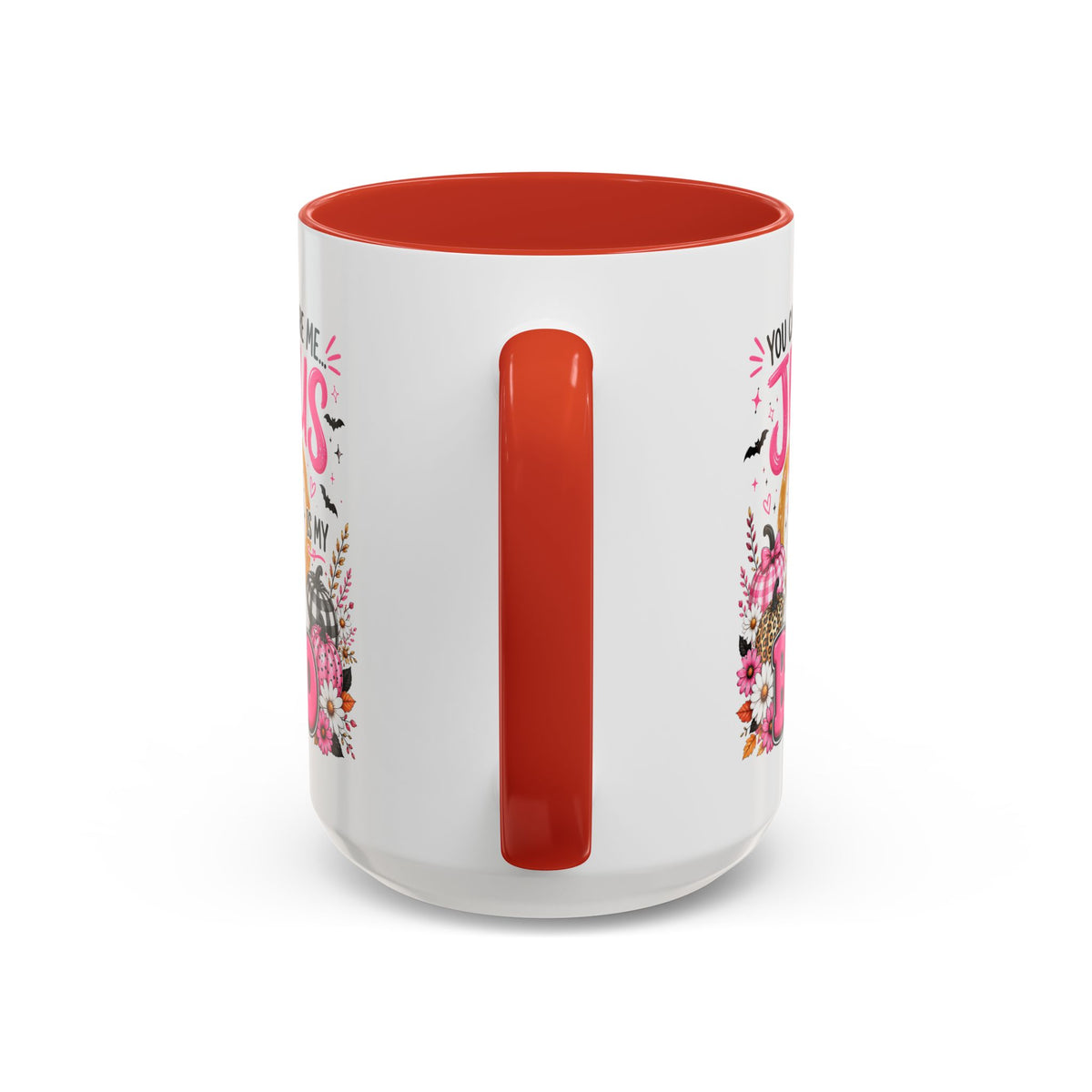 You Can’t Scare Me Jesus Is My Boo Coffee Mug — Halloween Christian Accent Mug