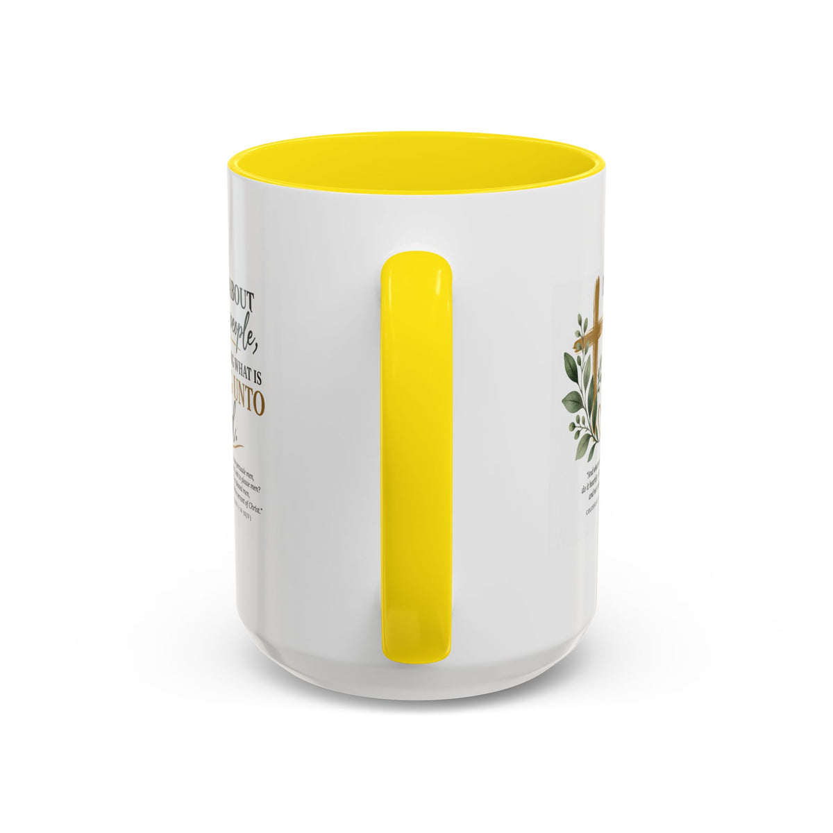 Christian Coffee Mug – "Pleasing Unto God" Inspirational Accent Mug (11/15oz)