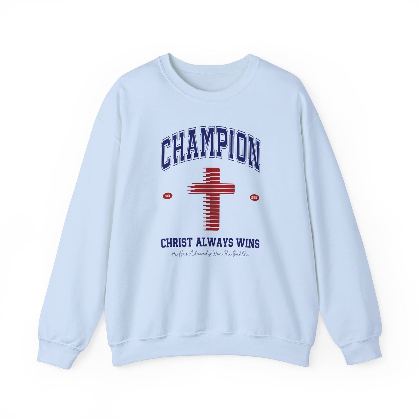 Champion Christ Always Wins Unisex Heavy Blend™ Crewneck Christian Sweatshirt