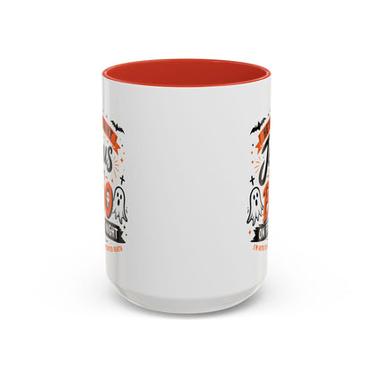 Christian Coffee Mug — "He's My Light, Jesus Is My Boo" Halloween Accent Mug
