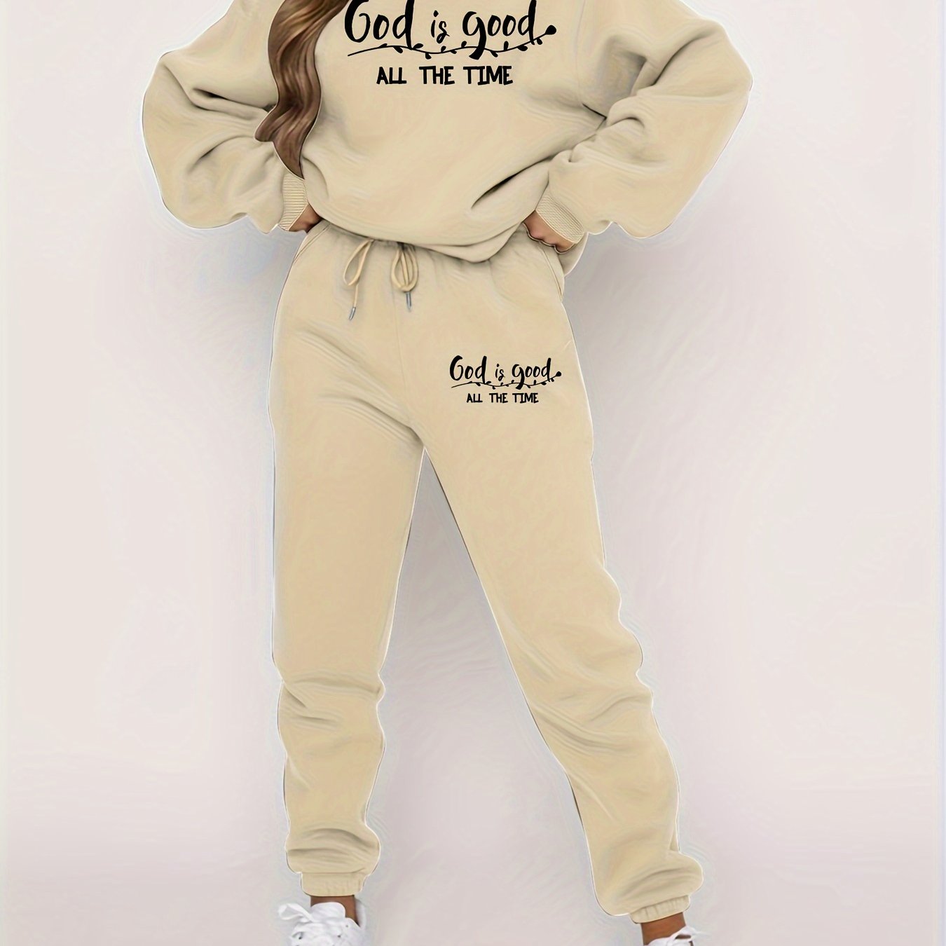 God Is Good All the Time Women's Christian Casual Outfit claimedbygoddesigns