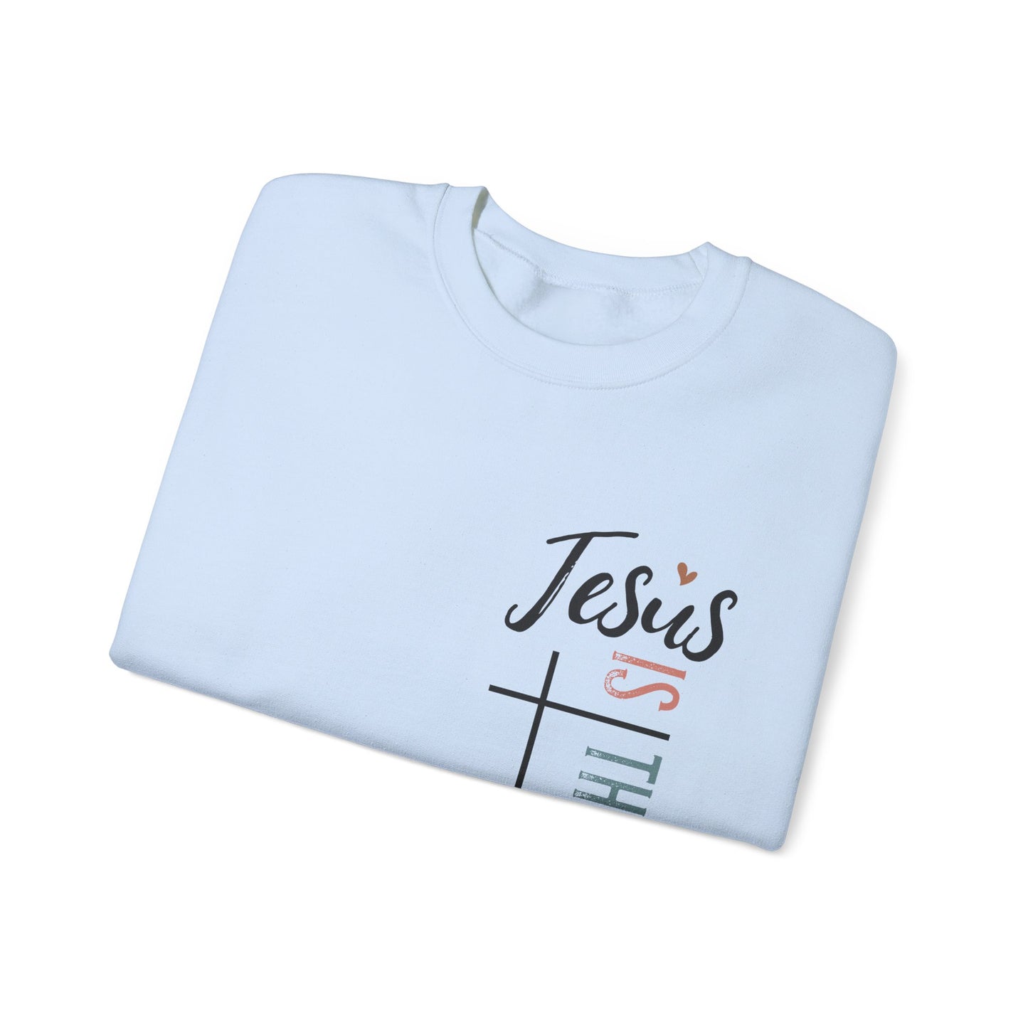 Jesus Is The Light Women's Heavy Blend™ Crewneck Christian Sweatshirt