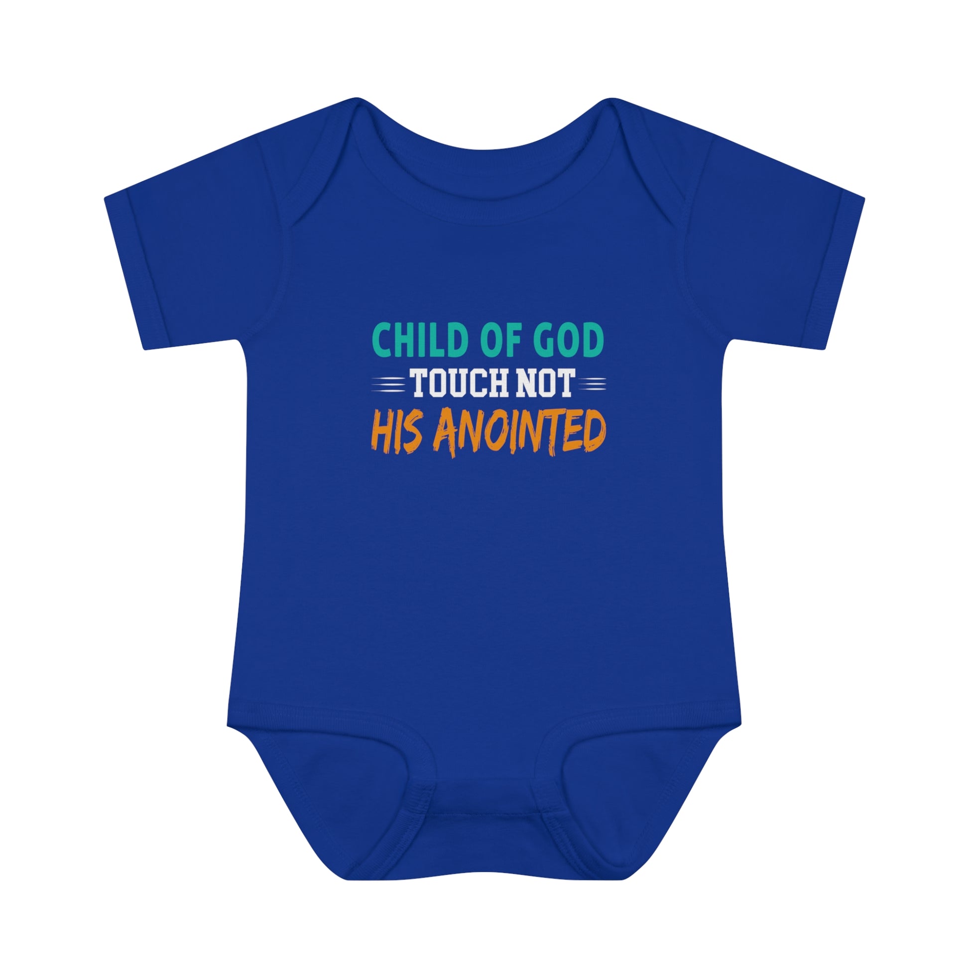 Child Of God Touch Not His Anointed Christian Baby Onesie Printify