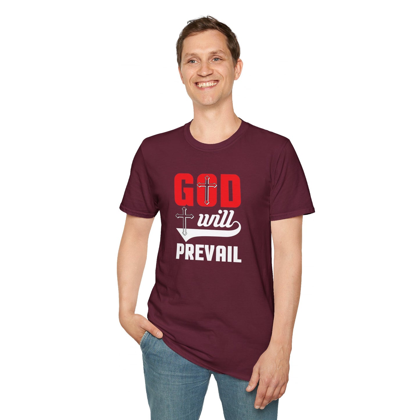 God Will Prevail Christian Unisex T-shirt