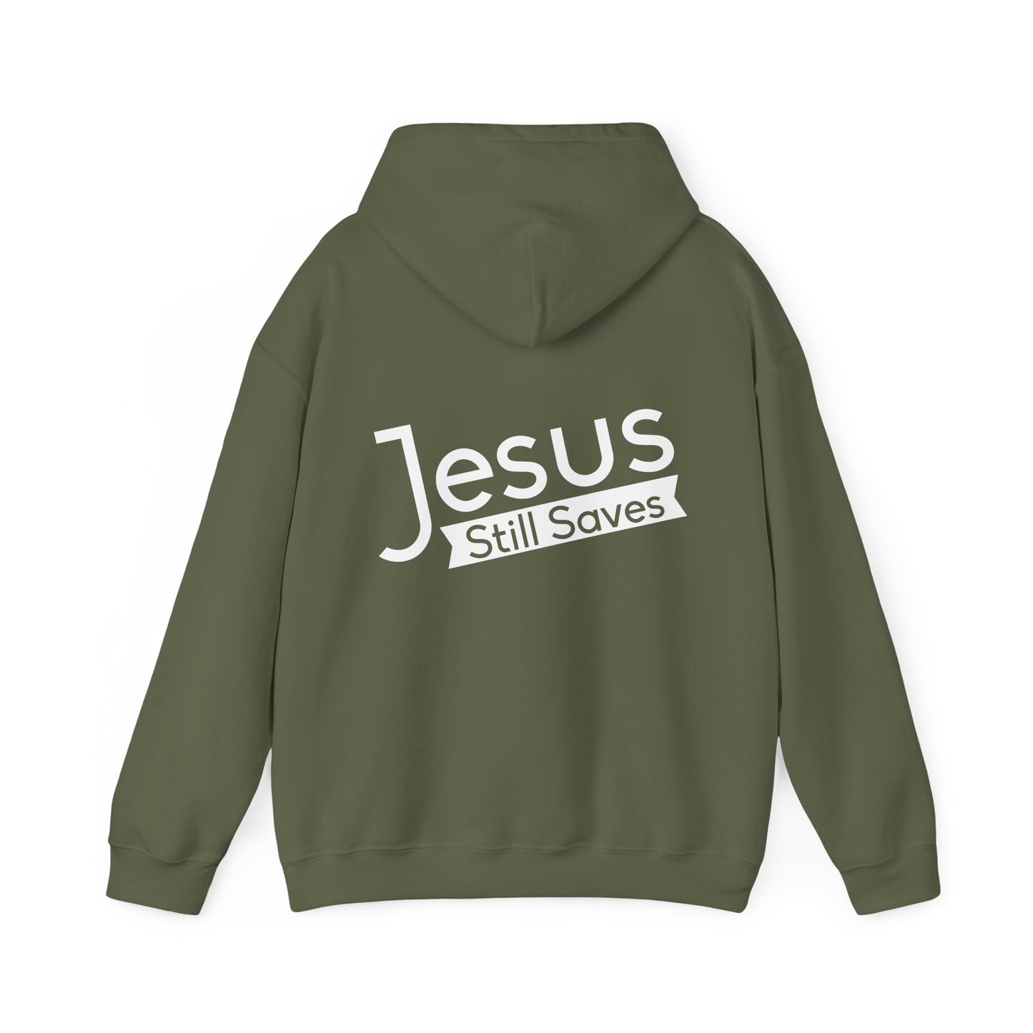 Jesus Still Saves Unisex Christian Hooded Pullover Sweatshirt