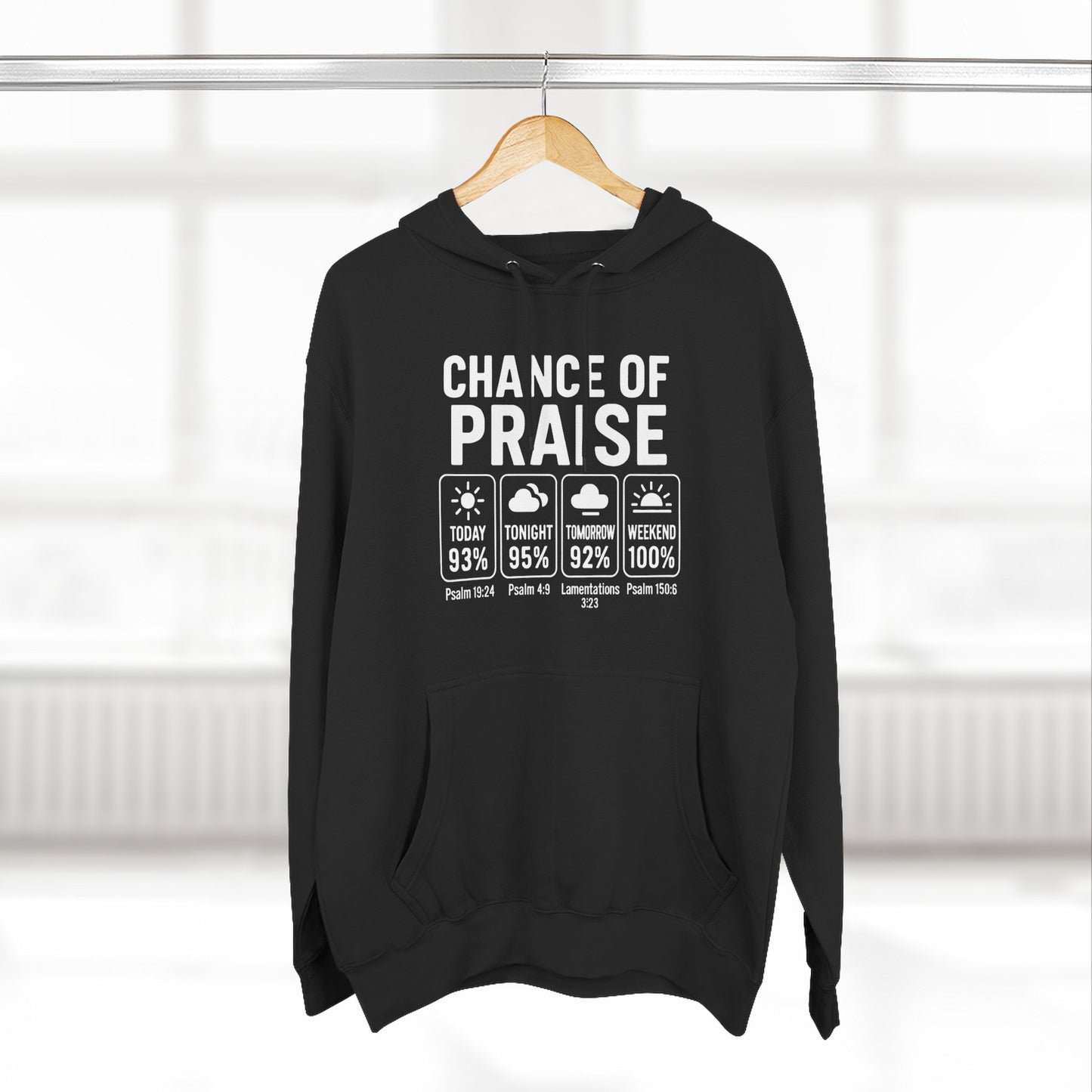 Inspirational Unisex Fleece Hoodie for Everyday Blessings, Praise Hoodie, Faith Apparel, Cozy Gift for Friends, Spiritual Wear
