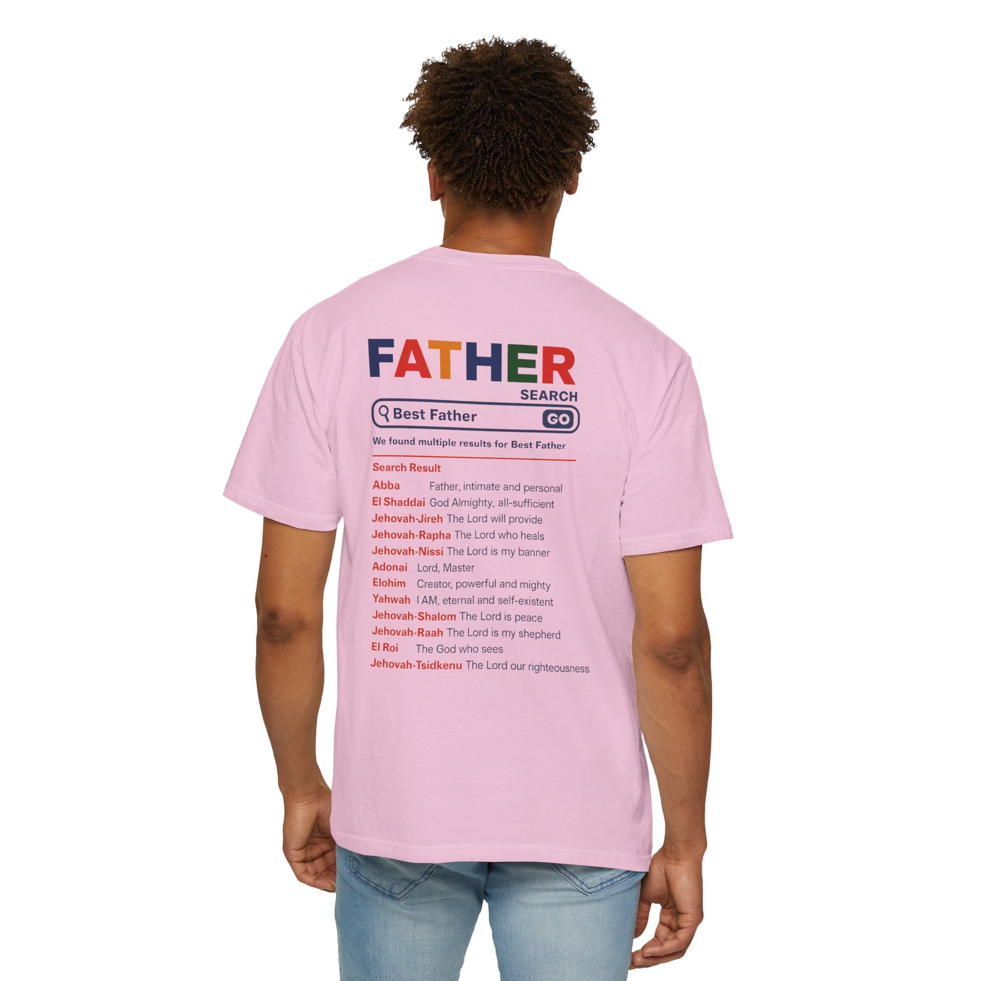 Best Father Garment - Dyed T-Shirt, Funny Dad Tee, Personalized Gift for Father's Day, Trendy Father's Day T-Shirt, Parenting Humor - ClaimedbyGodDesigns