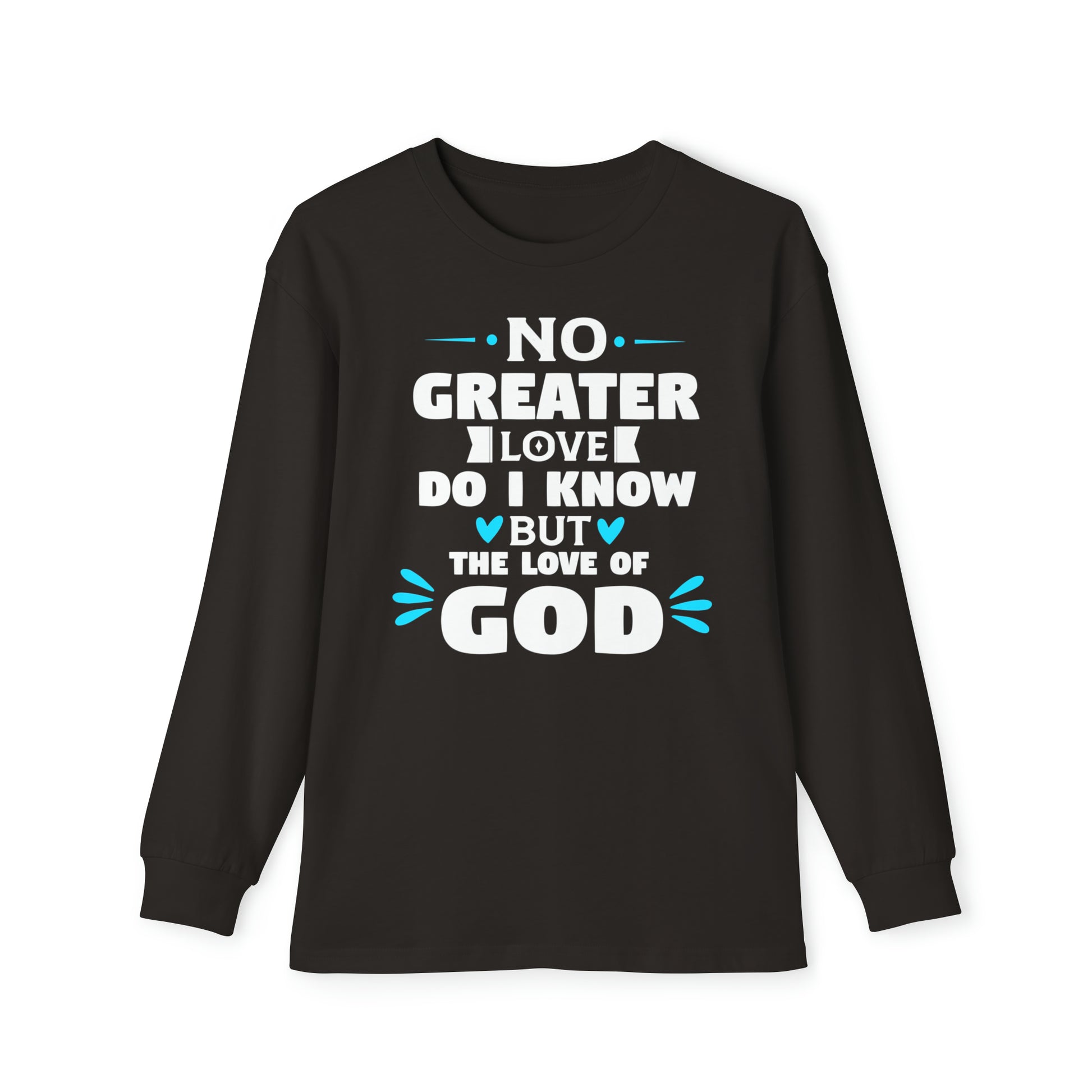 No Greater Love Do I Know But The Love Of God Youth Christian Long Sleeve Pajama Set Printify