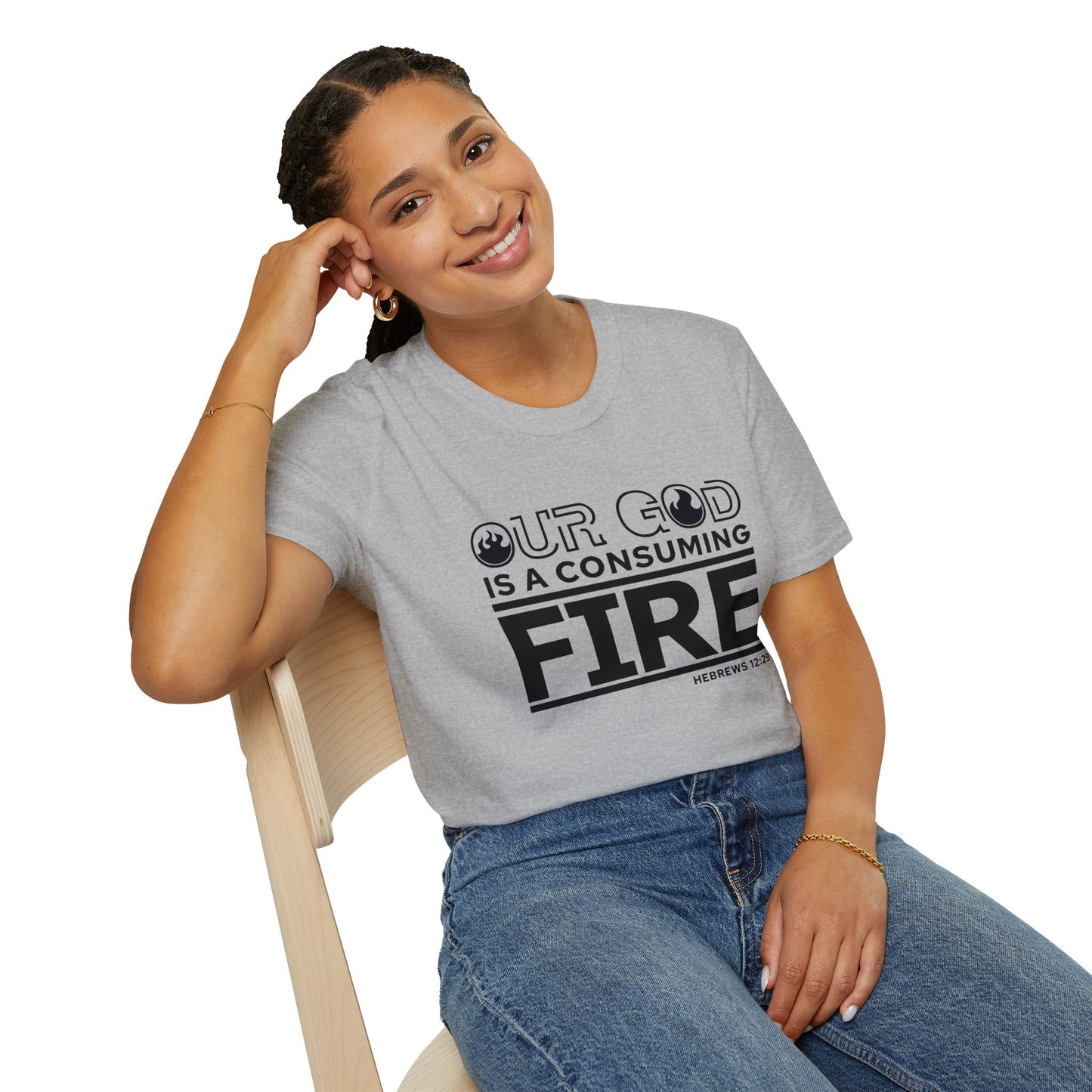 Our God Is A Consuming Fire Christian Unisex T-shirt