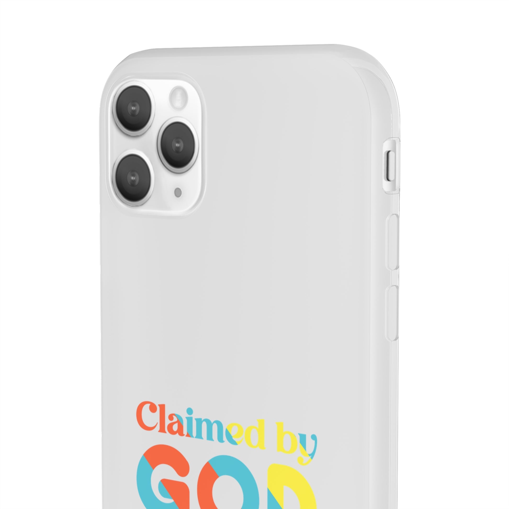 Claimed By God Purpose Over Pain Christian Flexi Phone Case Printify