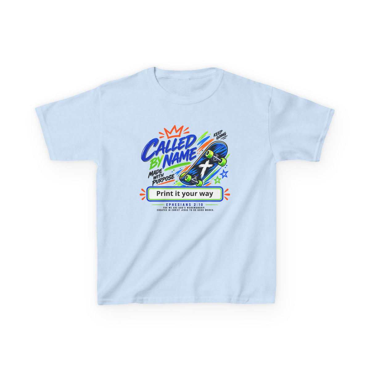 Called by Name personalized youth Christian t-shirt, Isaiah 43:1