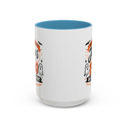 Christian Coffee Mug — "He's My Light, Jesus Is My Boo" Halloween Accent Mug