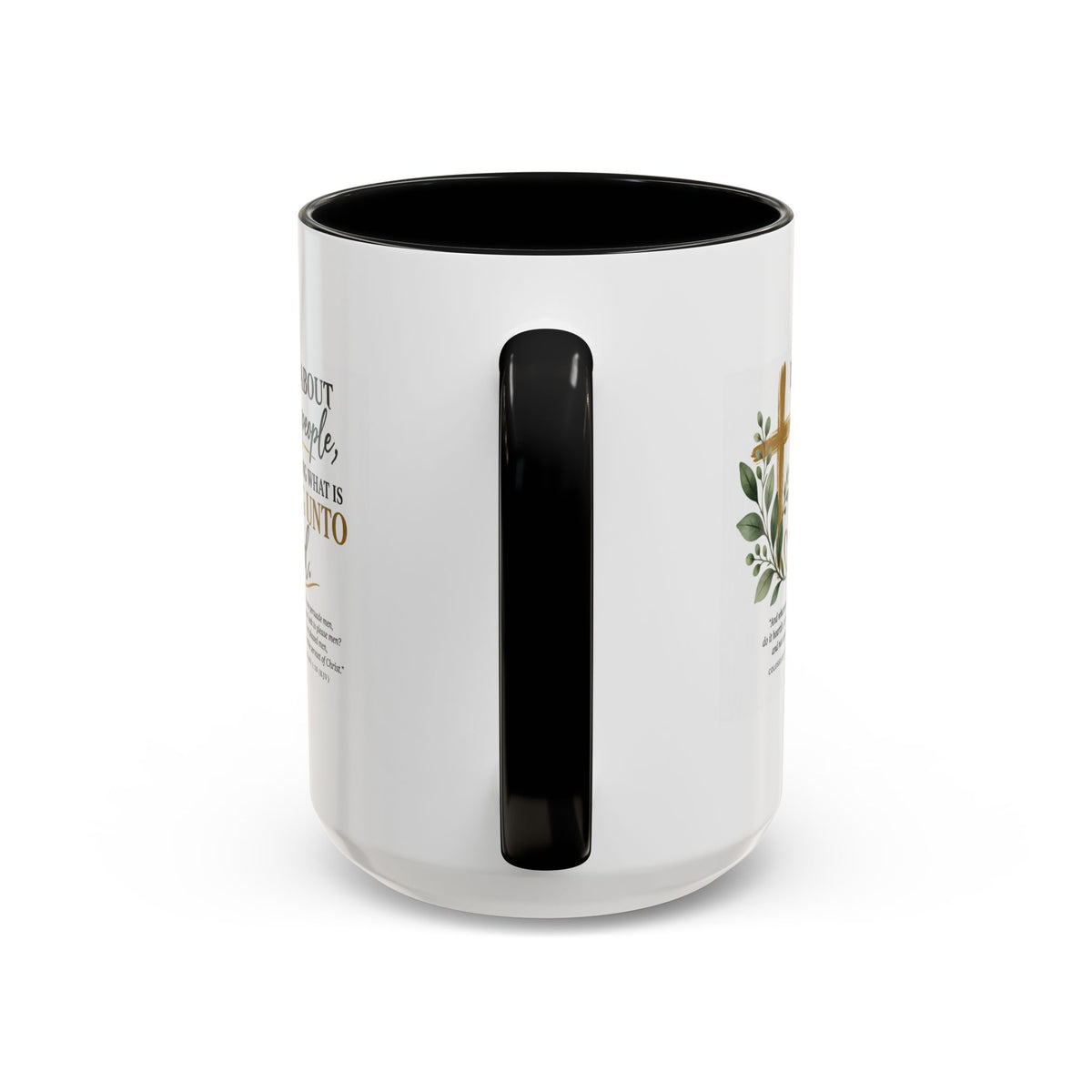 Christian Coffee Mug – "Pleasing Unto God" Inspirational Accent Mug (11/15oz)