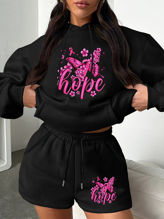 Hope (cancer awareness) Plus Size Women's Christian Casual Outfit claimedbygoddesigns