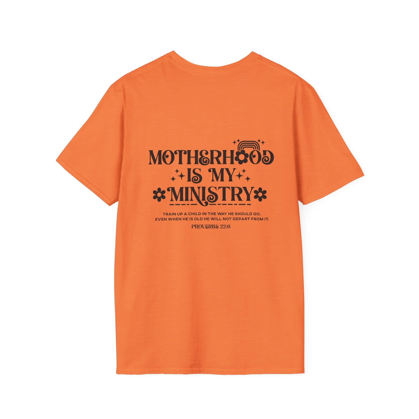 Proverbs 22:6 Motherhood Is My Ministry Women's Christian T-shirt