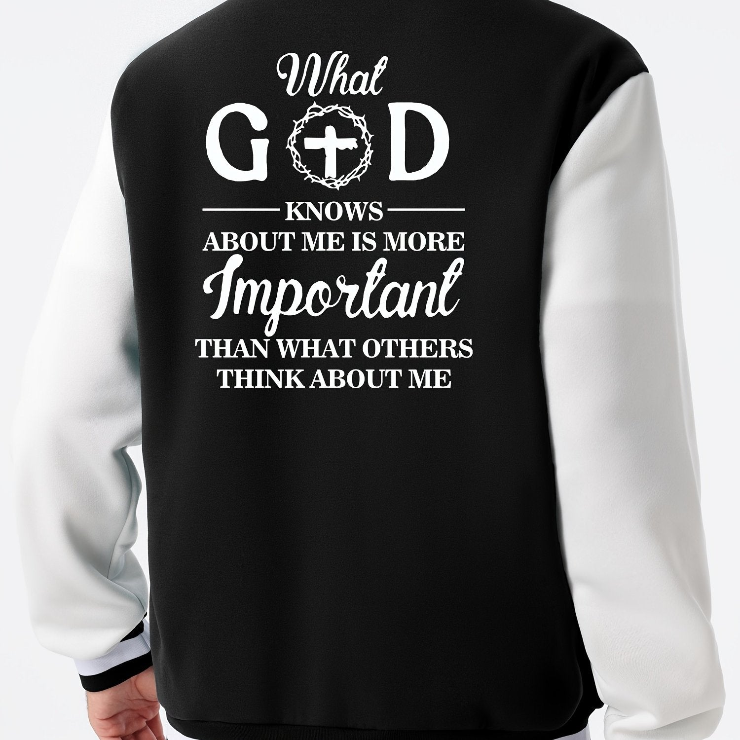 What God Knows About Me Is More Important Men's Christian Jacket claimedbygoddesigns