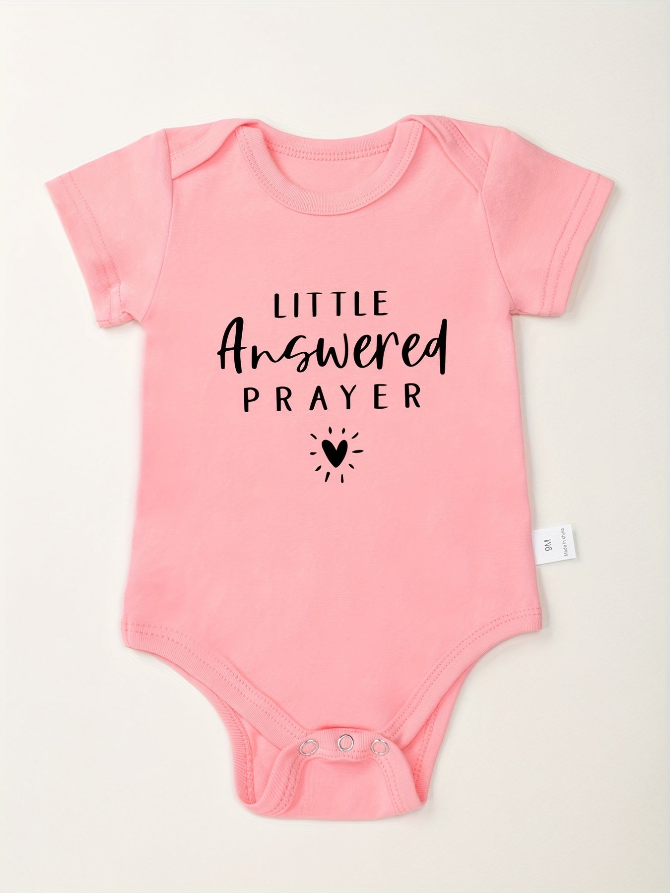 Little Answered Prayer Christian Baby Onesie claimedbygoddesigns