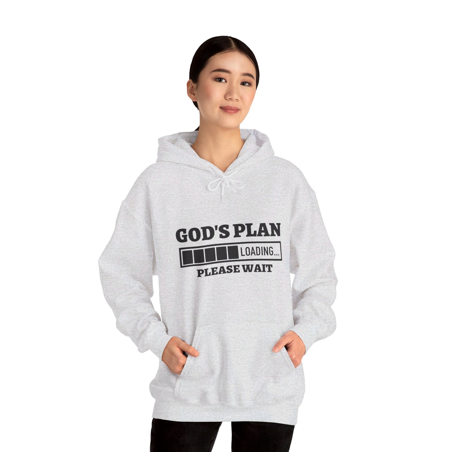 God's Plan Loading Unisex Christian Pullover Hooded Sweatshirt