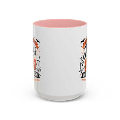 Christian Coffee Mug — "He's My Light, Jesus Is My Boo" Halloween Accent Mug