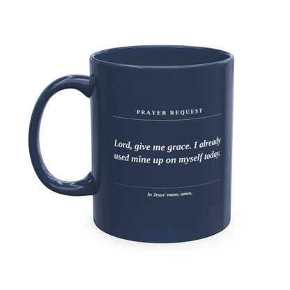 Prayer Request Mug — Inspirational Christian Coffee Cup with Daily Prayers