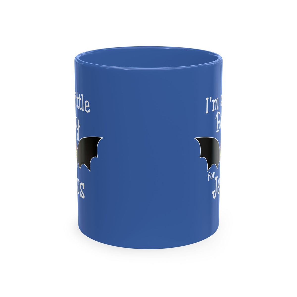 I'm a Little Batty for Jesus Mug – Christian Halloween Ceramic Coffee Cup