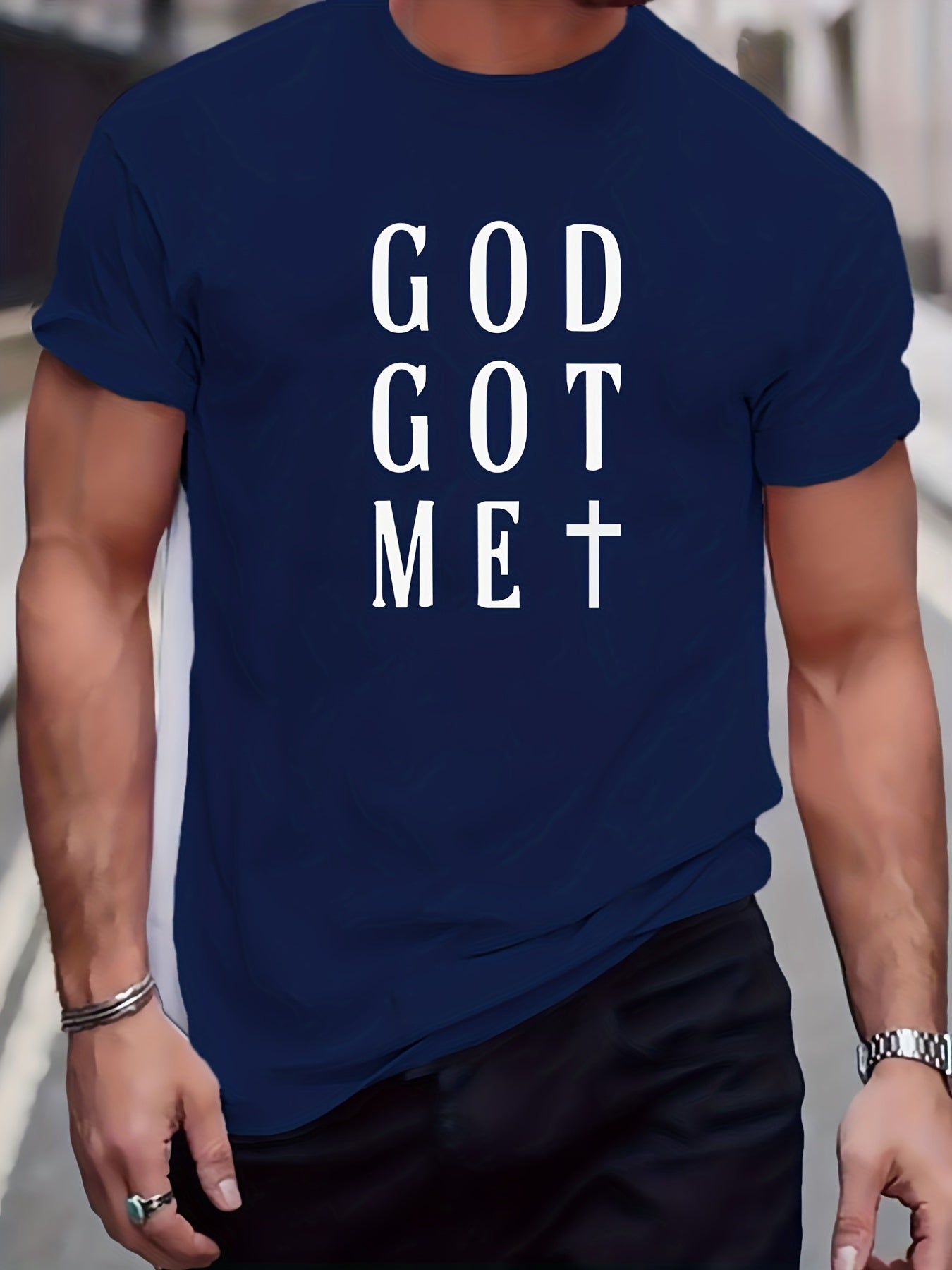 God Got Me Men's Christian T-shirt claimedbygoddesigns