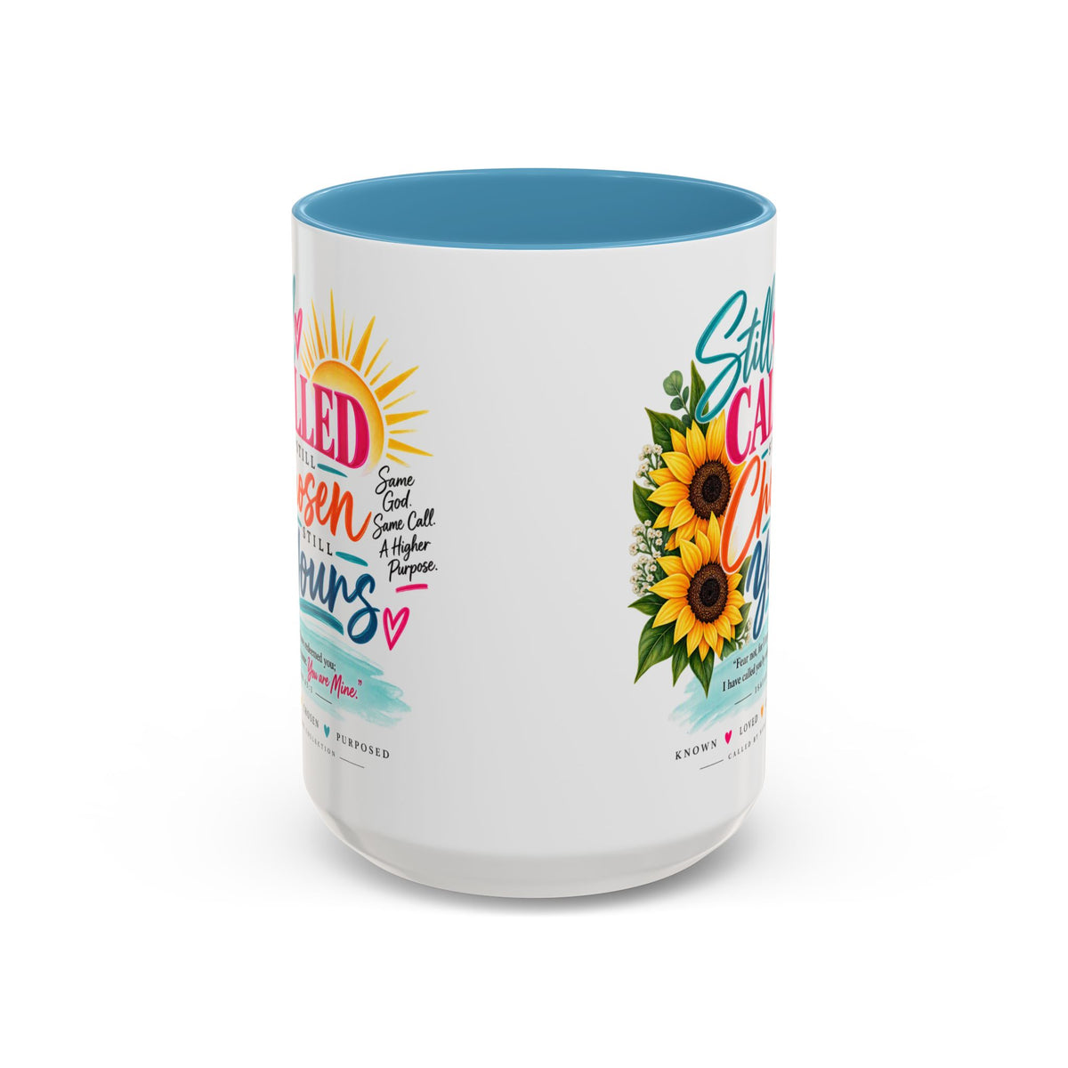 Still Called Still Chosen Inspirational Called By Name Coffee Mug with Sunflowers