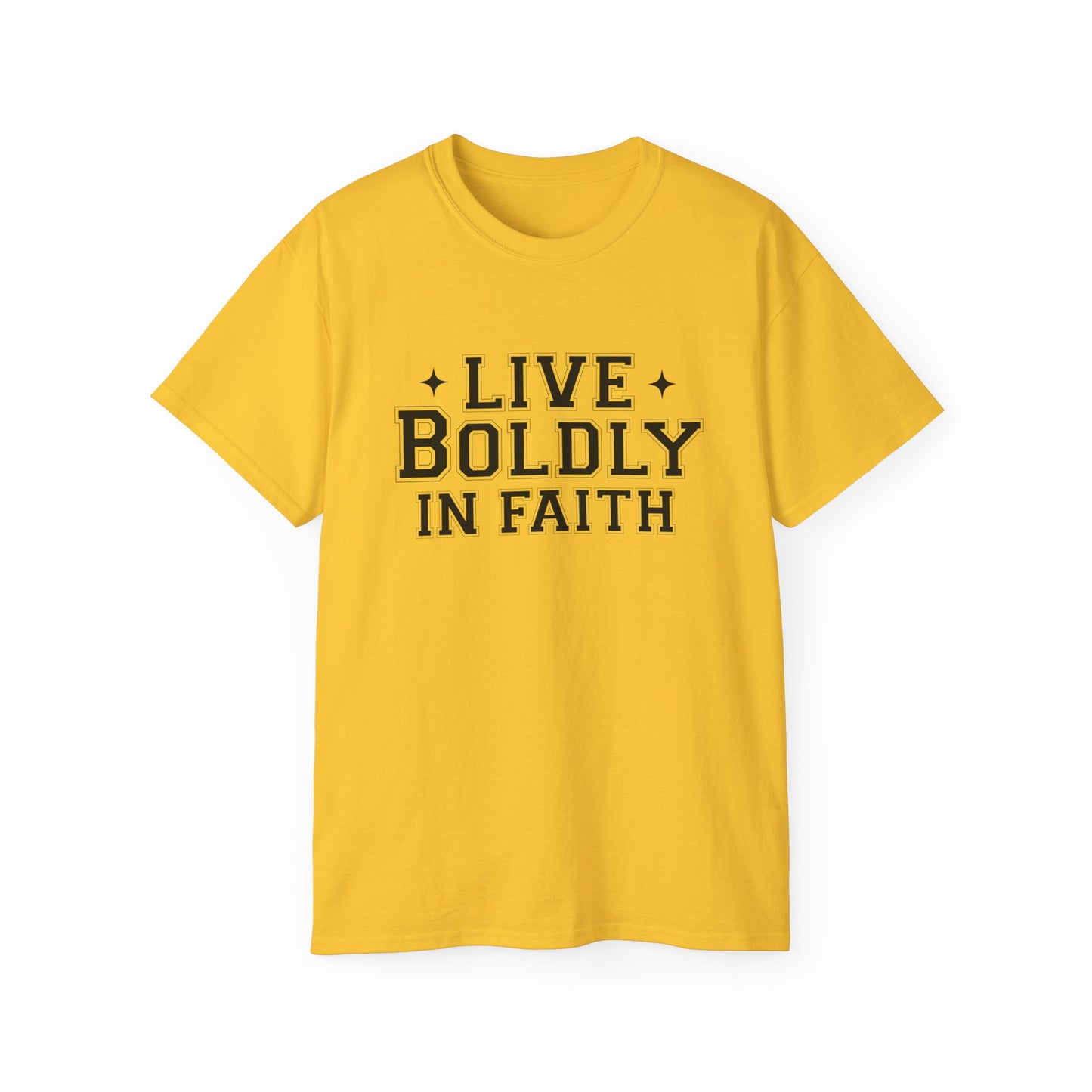 LIVE BOLDLY IN FAITH Unisex Christian Ultra Cotton Tee Printify