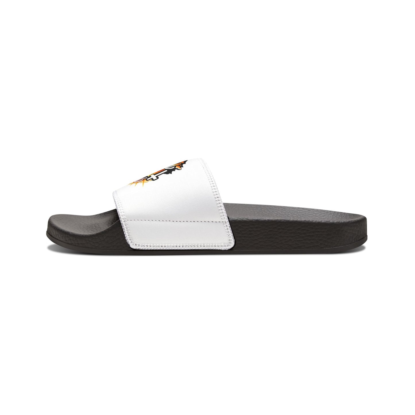 Youth Christian Slides — “Match My Faith Walk” Graphic Sandals