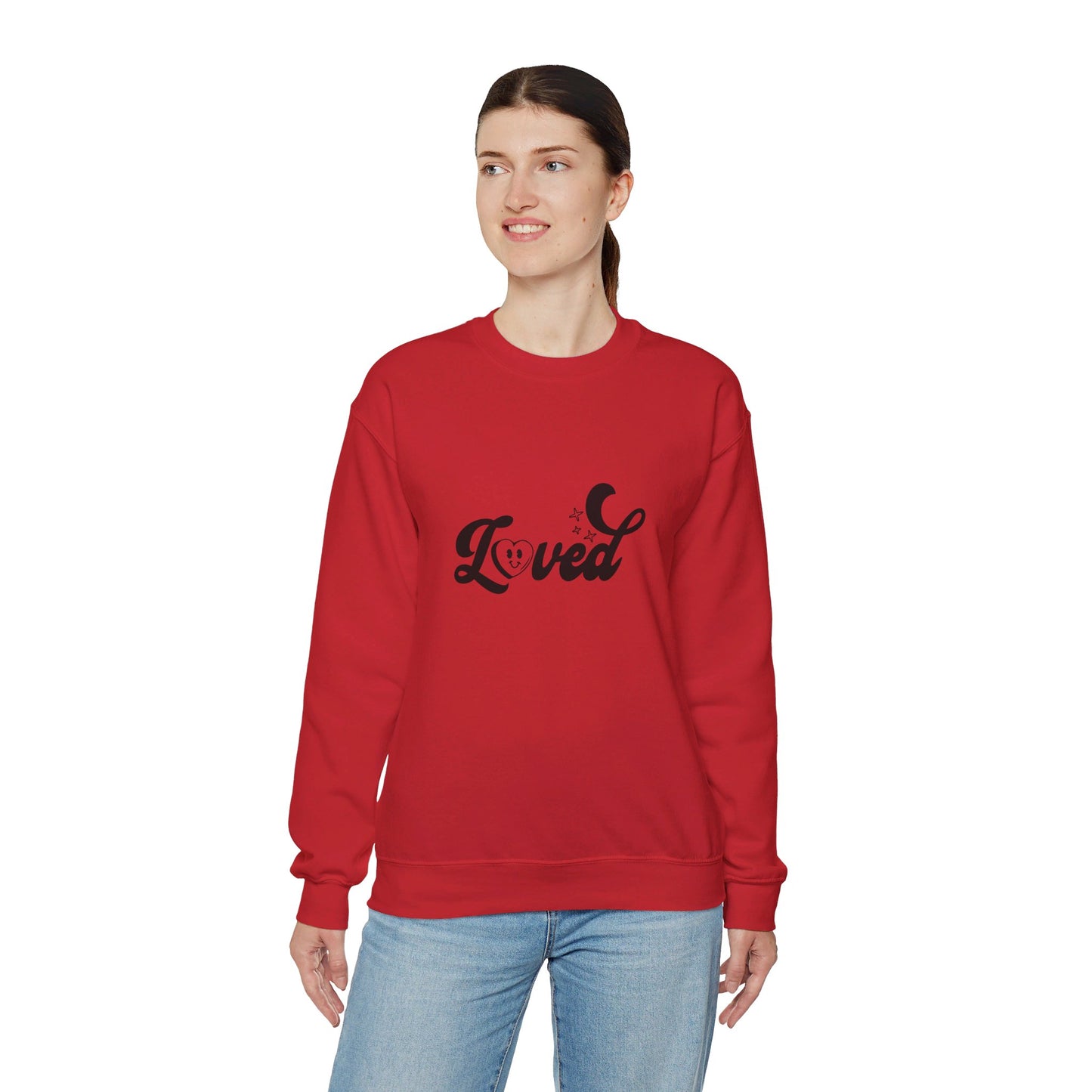 Romans 5:8 You Are Loved More Than You Will Ever Know Unisex Heavy Blend™ Crewneck Christian Sweatshirt