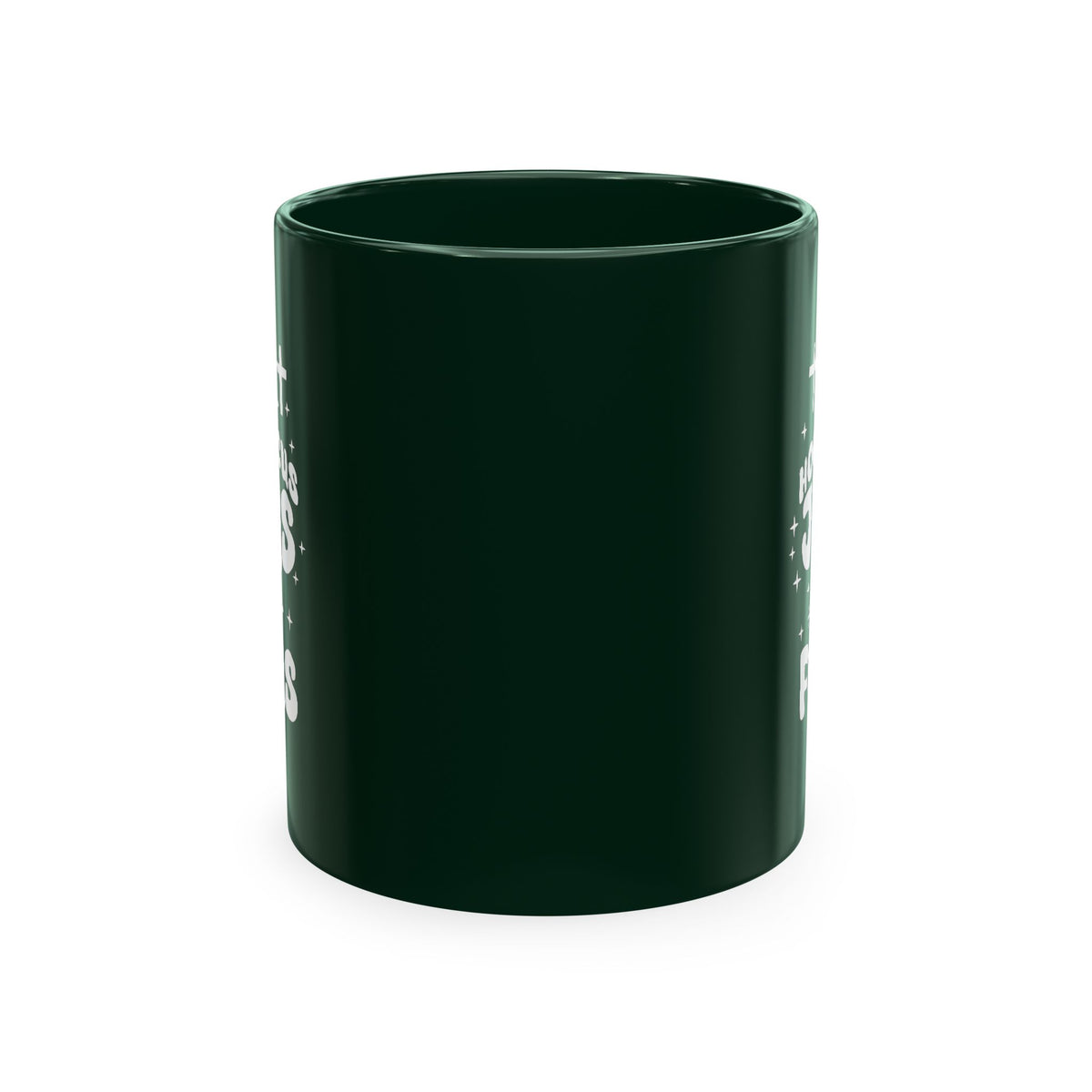 Halloween Mug - "No Hocus Pocus, Jesus Is My Focus" Christian Ceramic Coffee Cup