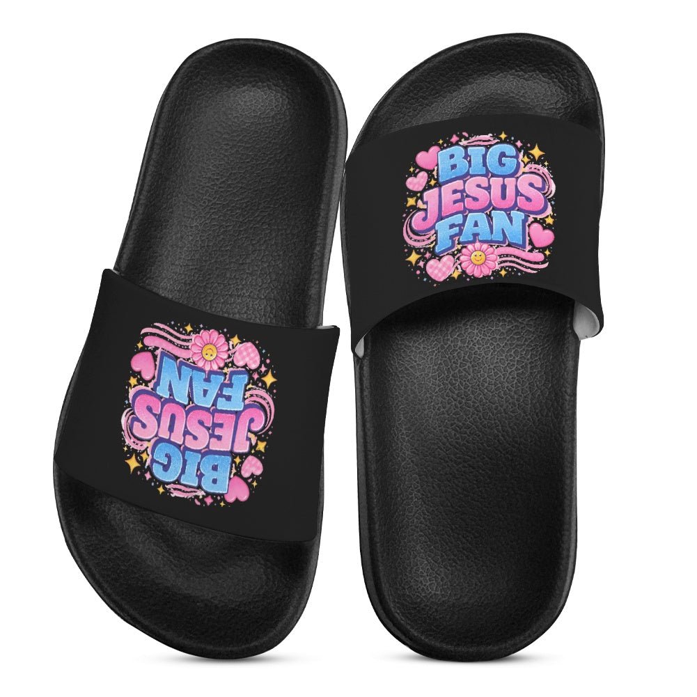 Big Jesus Fan Christian Children’s Sandals - ClaimedbyGodDesigns