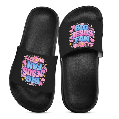 Big Jesus Fan Christian Children’s Sandals - ClaimedbyGodDesigns