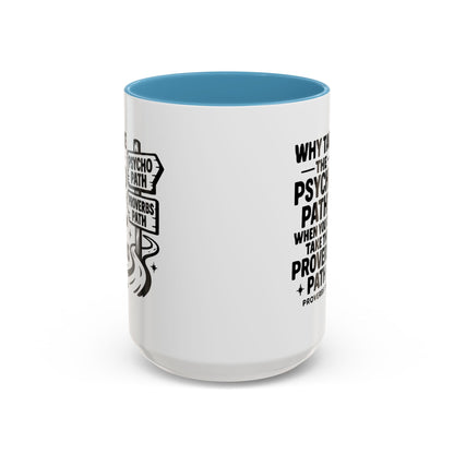 Inspirational Quote Accent Coffee Mug - Perfect Gift for Motivational Moments, Office Desk Essentials, Christian Gifts, Proverbs 3:5-6