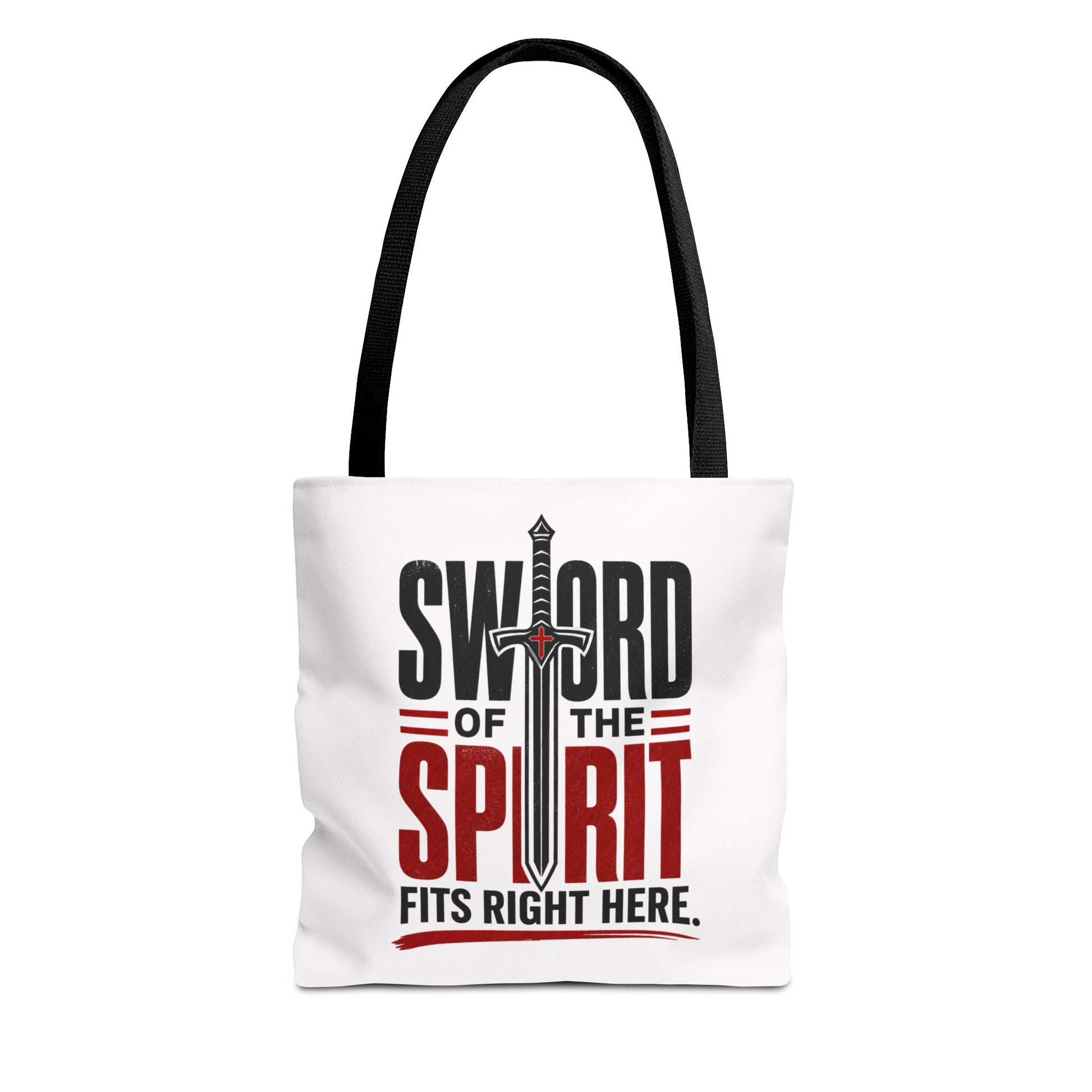 Sword of the Spirit Tote Bag — Christian Faith Inspirational Canvas Tote - ClaimedbyGodDesigns