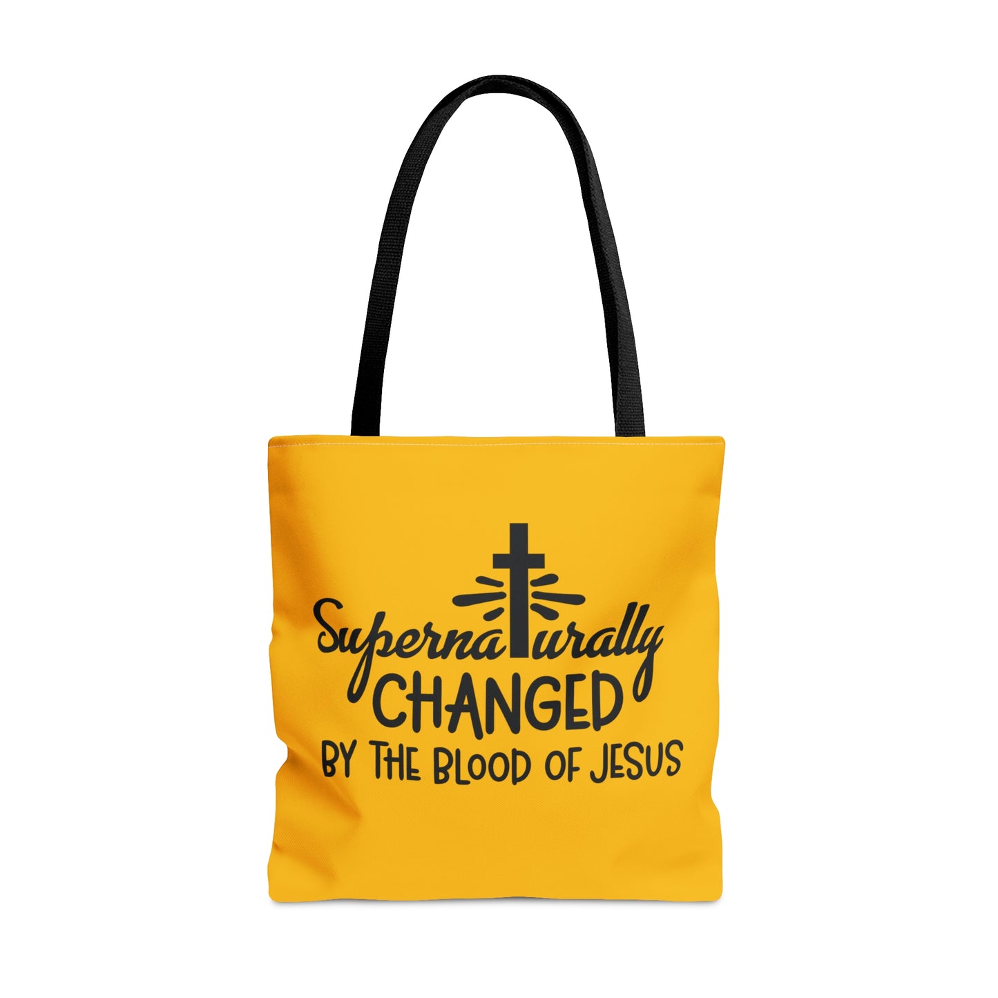 Supernaturally Changed By The Blood Of Jesus Christian Tote Bag Printify