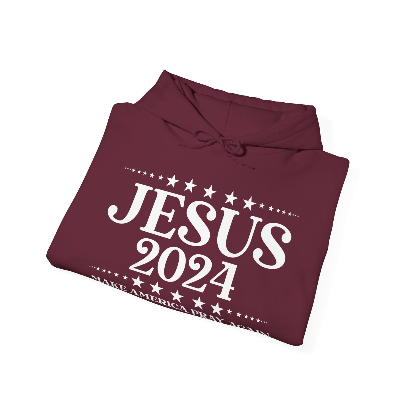 Jesus 2024 Make America Pray Again Unisex Christian Pullover Hooded Sweatshirt