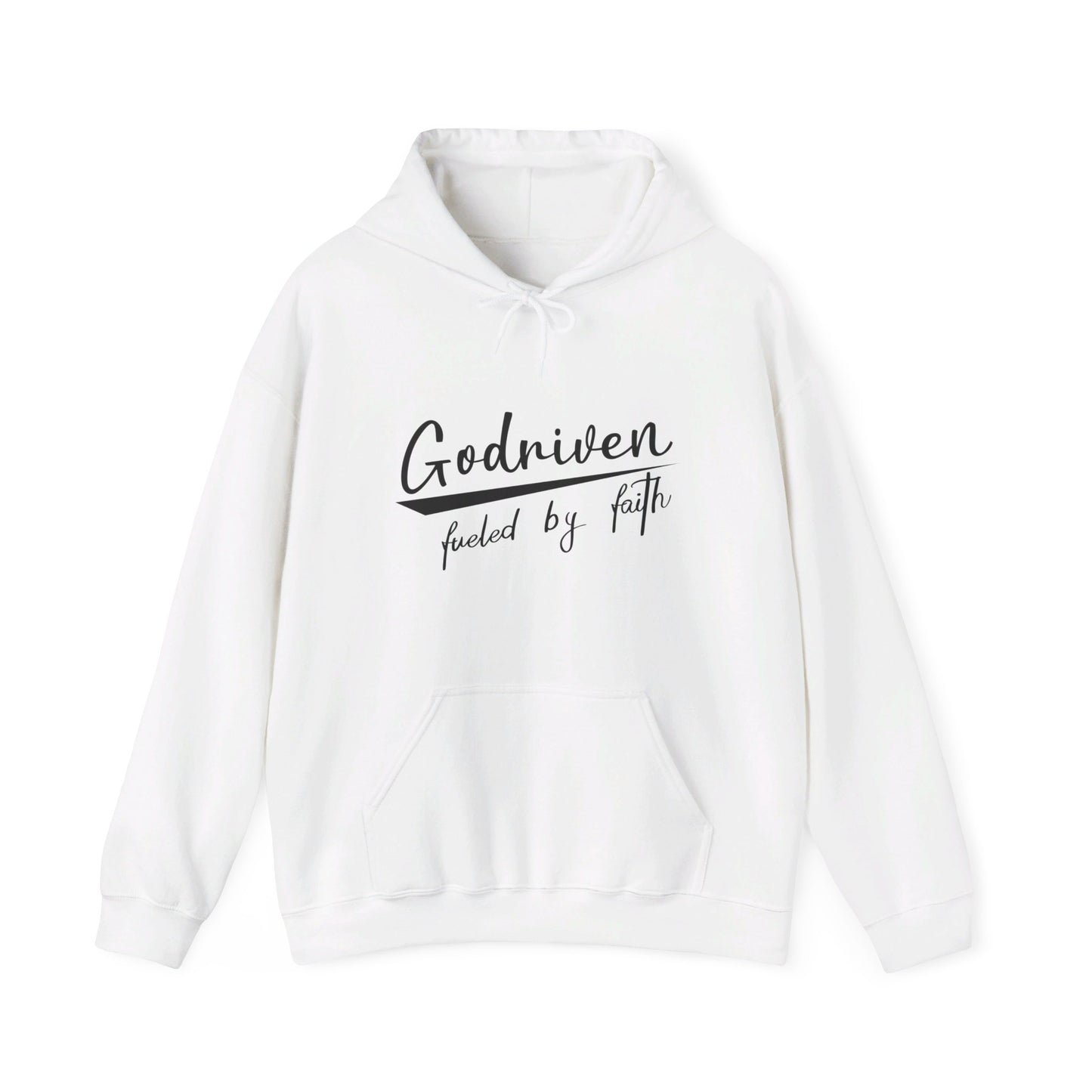 Godriven Fueled By Faith Unisex Christian Pullover Hooded Sweatshirt