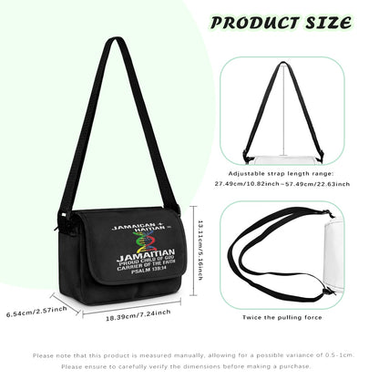 Jamaican + Haitian= Jamaitian Child Of God Christian Kids Flap Crossbody Bag