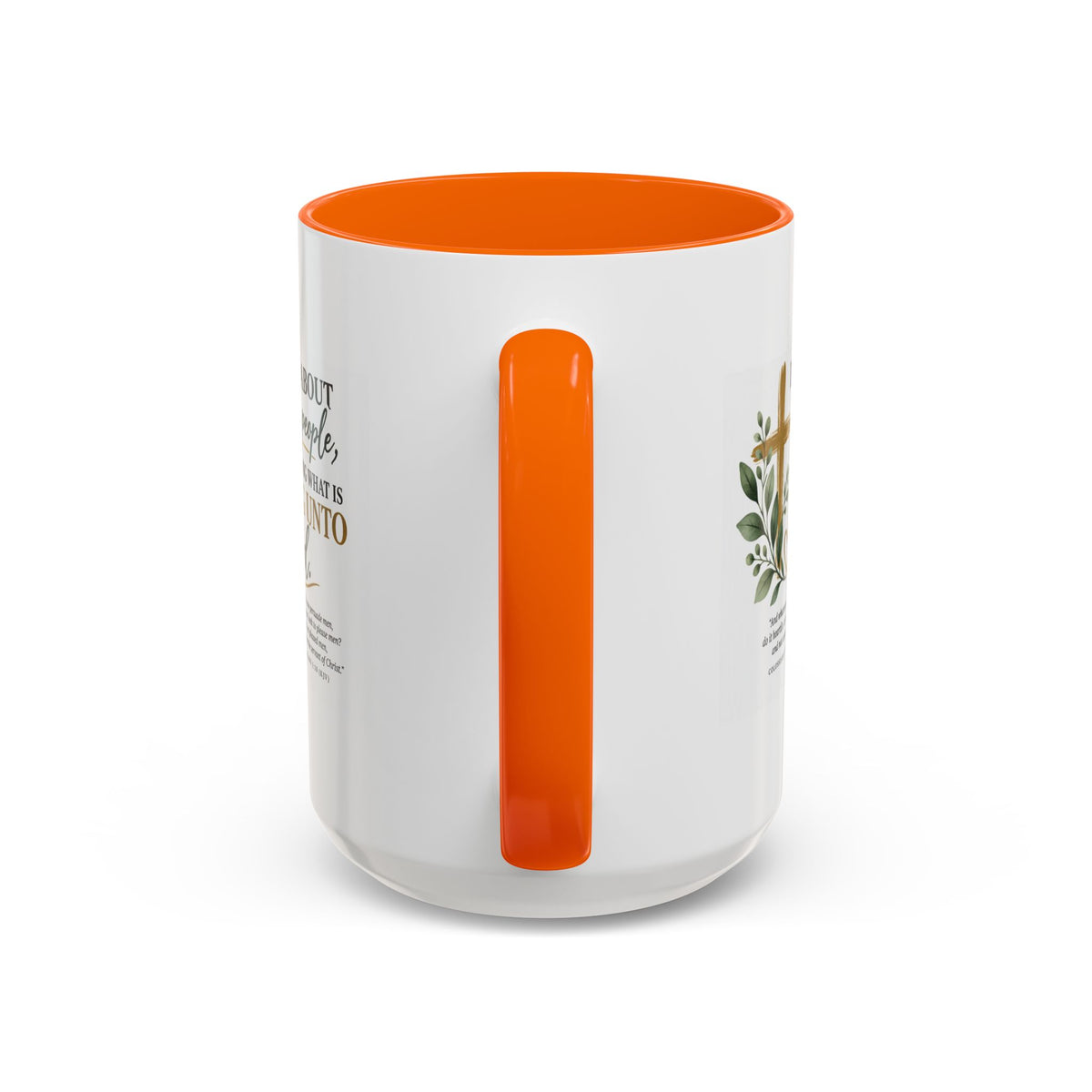 Christian Coffee Mug – "Pleasing Unto God" Inspirational Accent Mug (11/15oz)