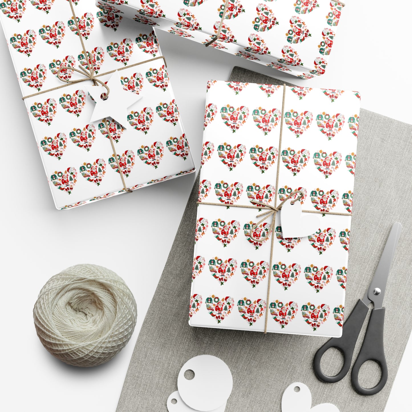 Holiday Gift Wrap Papers 4- Festive Wrapping for Christmas, Birthday, Special Occasions, Crafting Supplies, Gift Packaging