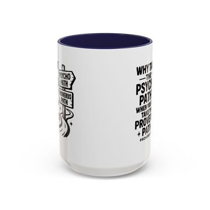 Inspirational Quote Accent Coffee Mug - Perfect Gift for Motivational Moments, Office Desk Essentials, Christian Gifts, Proverbs 3:5-6