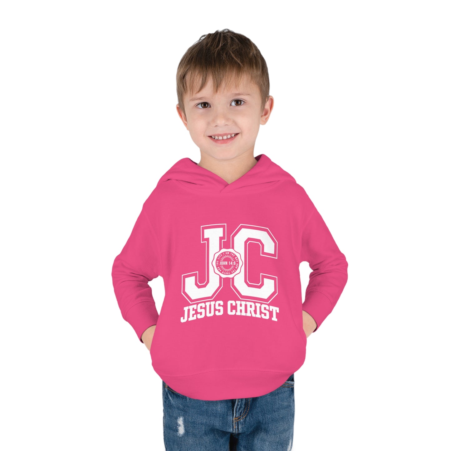 JC Jesus Christ Christian Toddler Pullover Fleece Hooded Sweatshirt