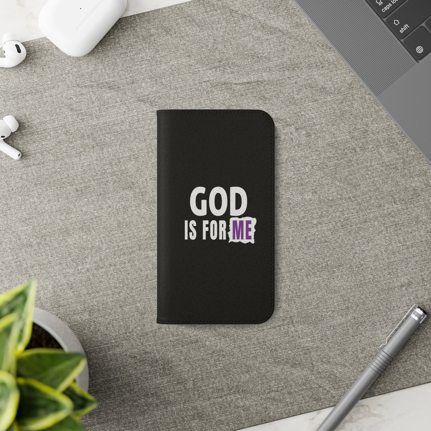 God Is For Me Christian Phone Flip Cases Printify