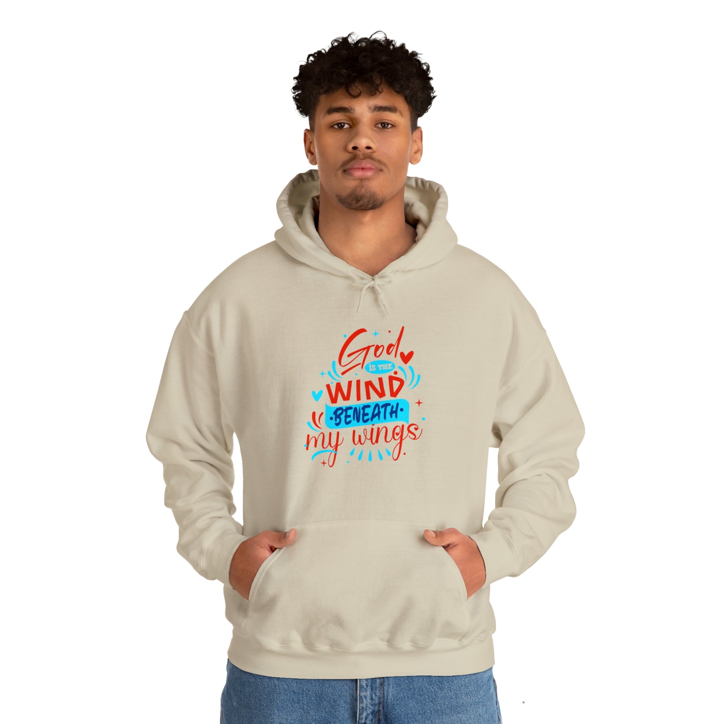 God Is The Wind Beneath My Wings Unisex Hooded Sweatshirt