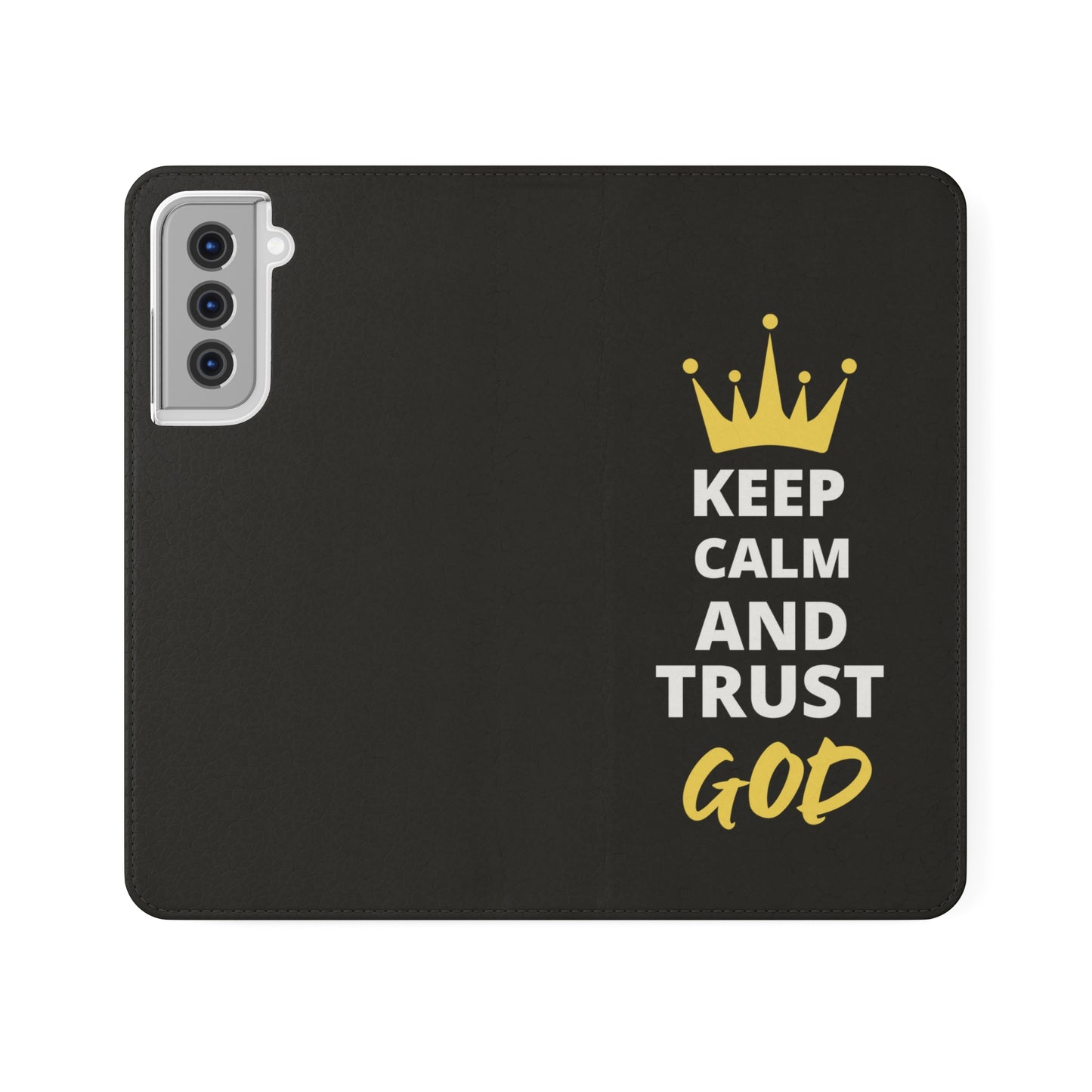 Keep Calm And Trust God Christian Phone Flip Cases Printify