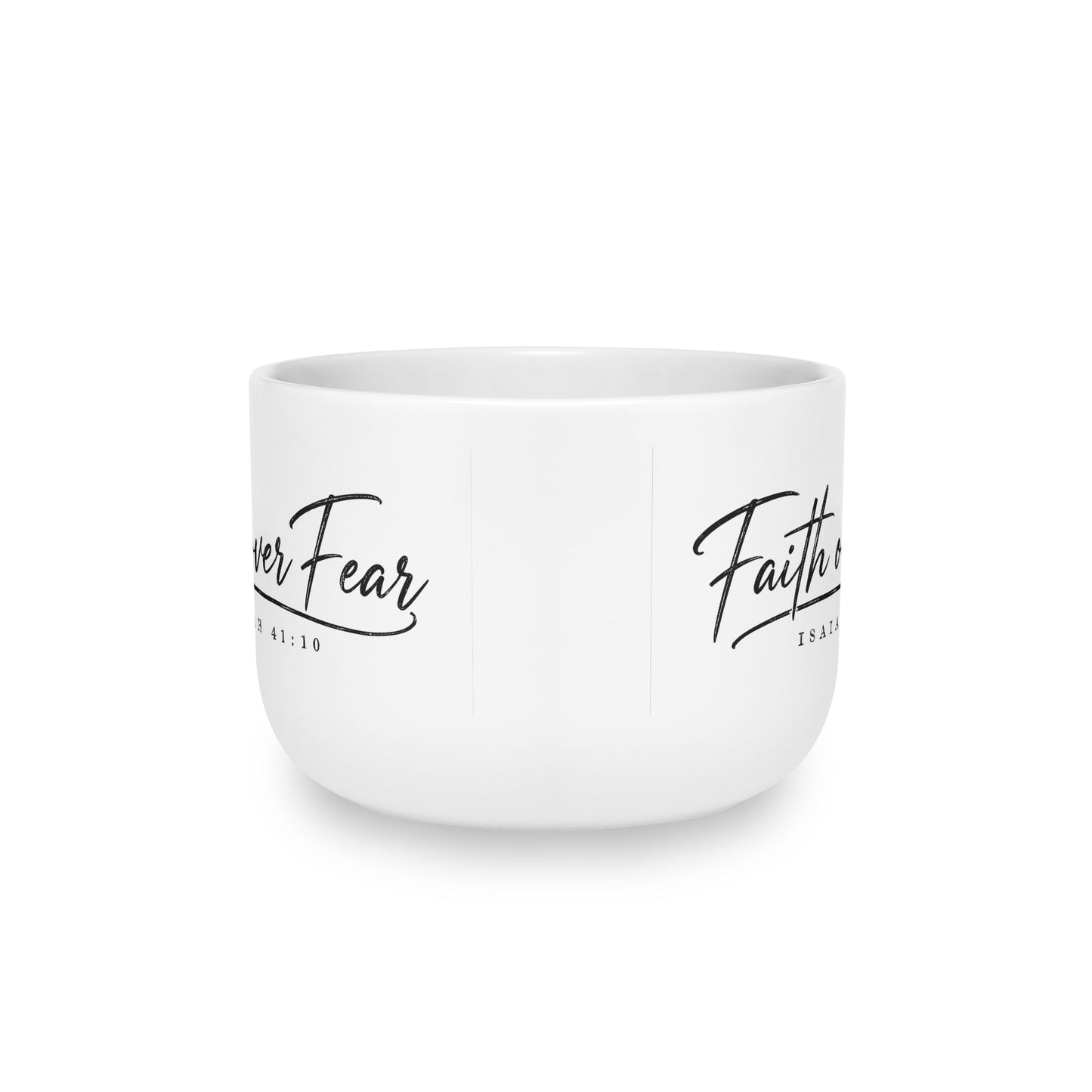 Faith Over Fear 25oz Christian Ceramic Latte Mug