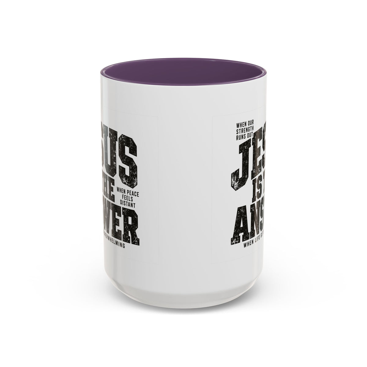 Jesus Is the Answer Christian Coffee Mug | Matthew 11:28